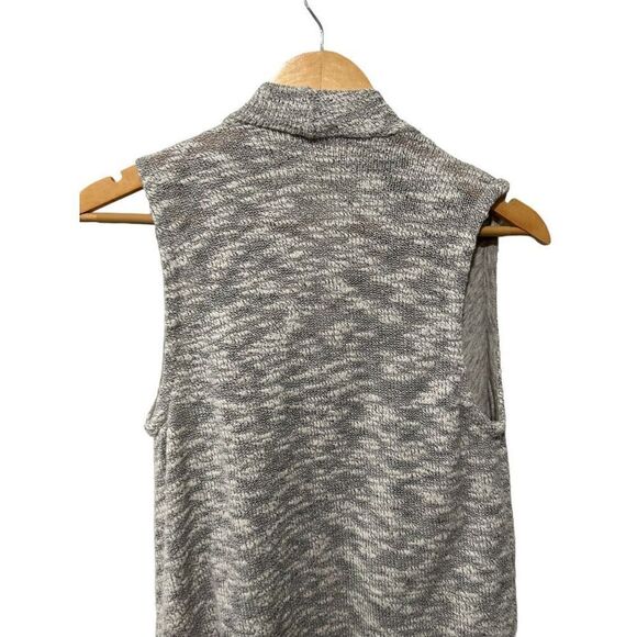 Splendid Chalet Mixed Media Sleeveless Cardigan Heather Natural Gray Size small - Picture 6 of 9